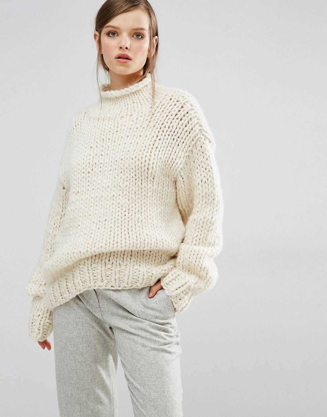 Oversized chunky knit sweater pattern free