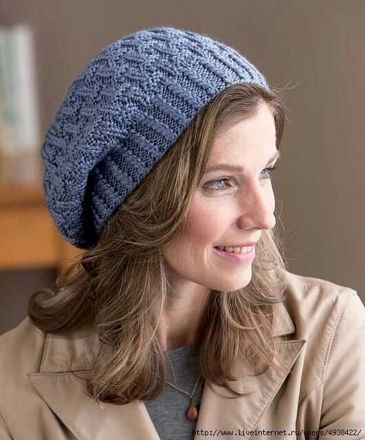 Beret hat knitting pattern
