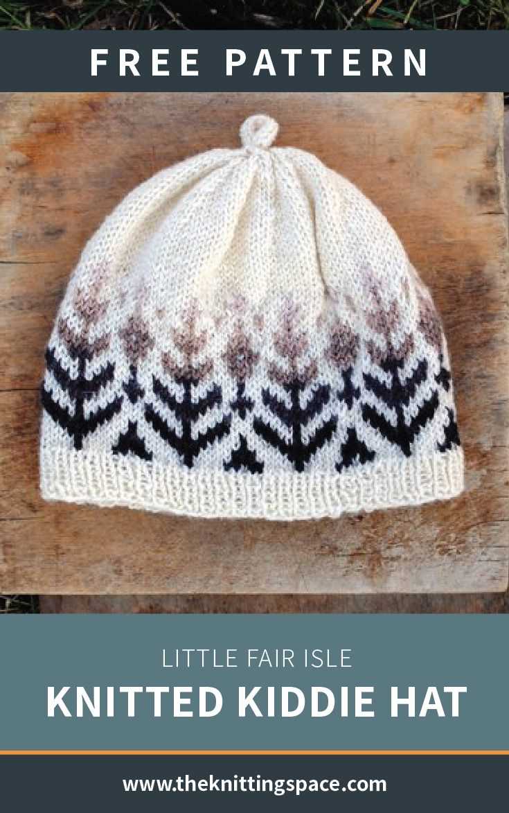 Fair isle knit hat pattern free