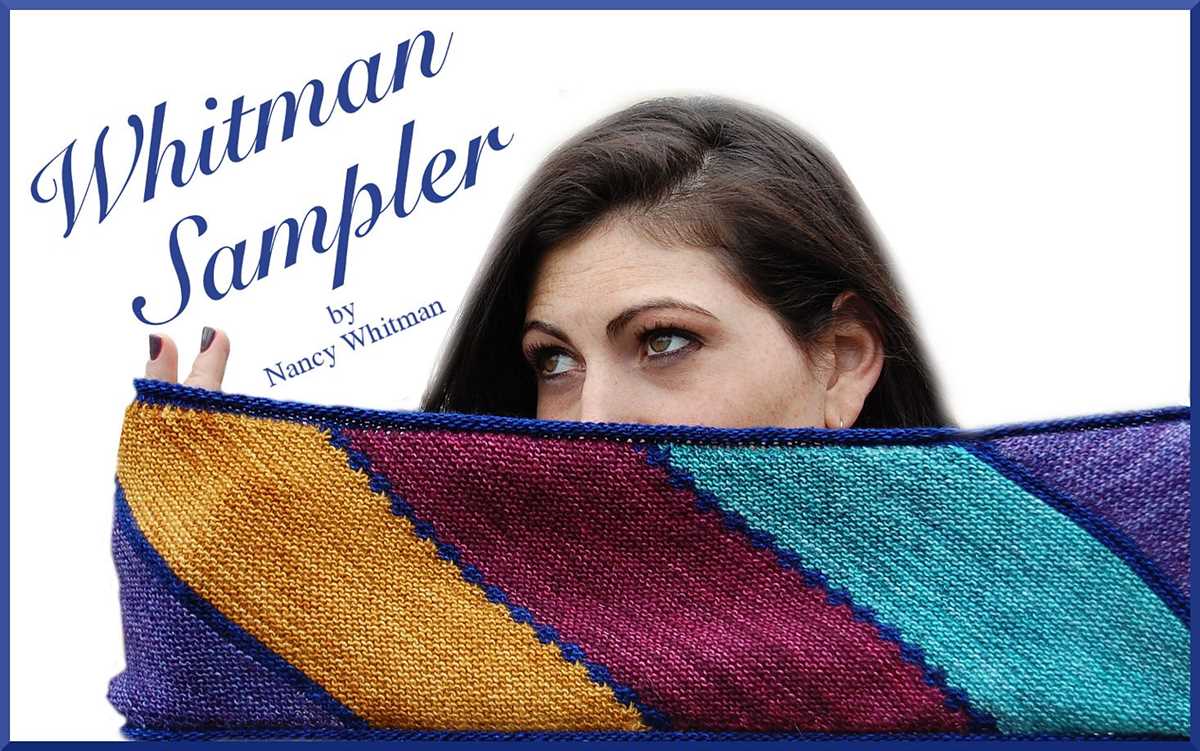 Knitting on the bias scarf pattern