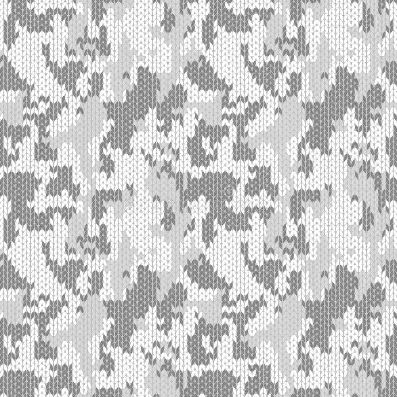 Camouflage knitting pattern