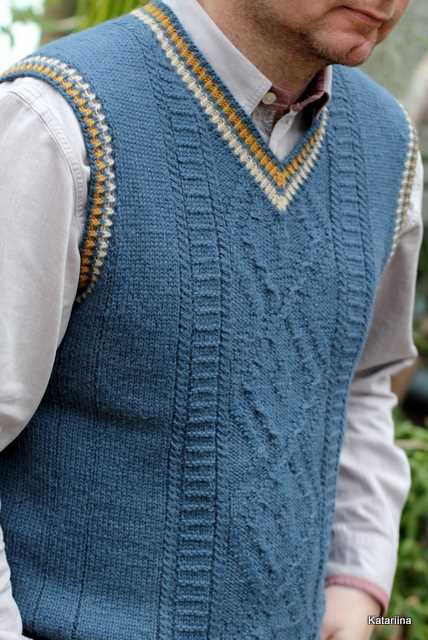 Long knitted vest pattern
