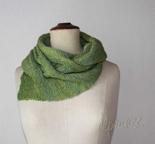 Caterpillar scarf knitting pattern