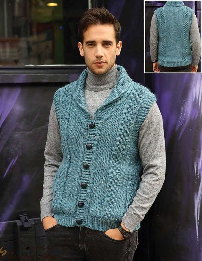 Knitting pattern for men's vest free