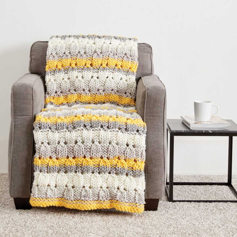 Bernat blanket yarn patterns for beginners knit