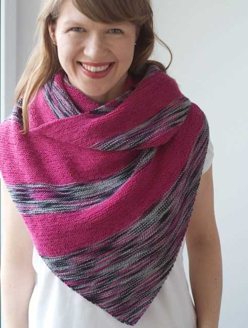Braid knitting pattern for scarf
