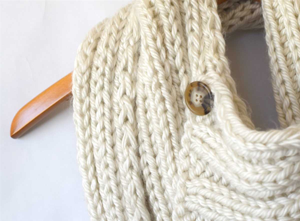 Knitting ribbed scarf pattern