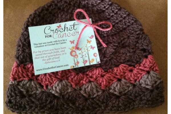 Knitted cancer cap pattern