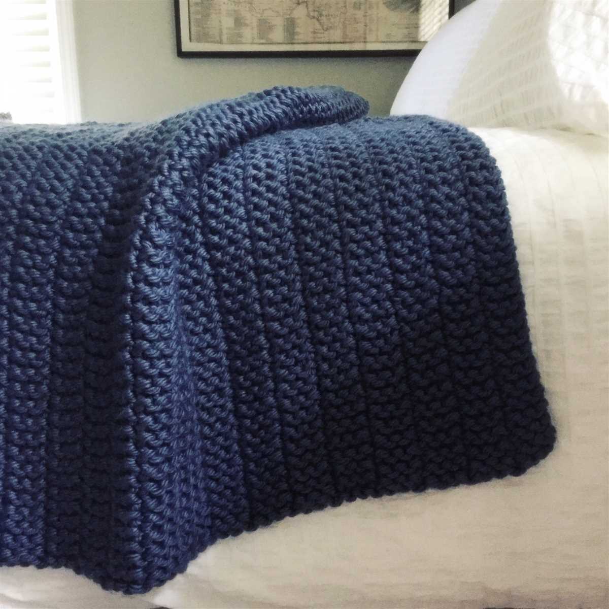 Pattern for chunky knit blanket