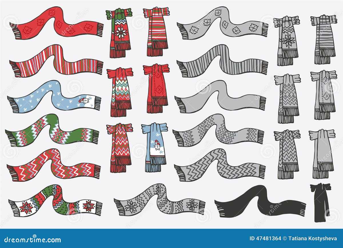 Knitted pencil scarf pattern