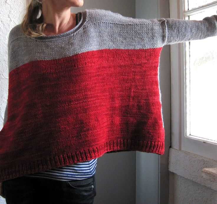 Boxy top knitting pattern