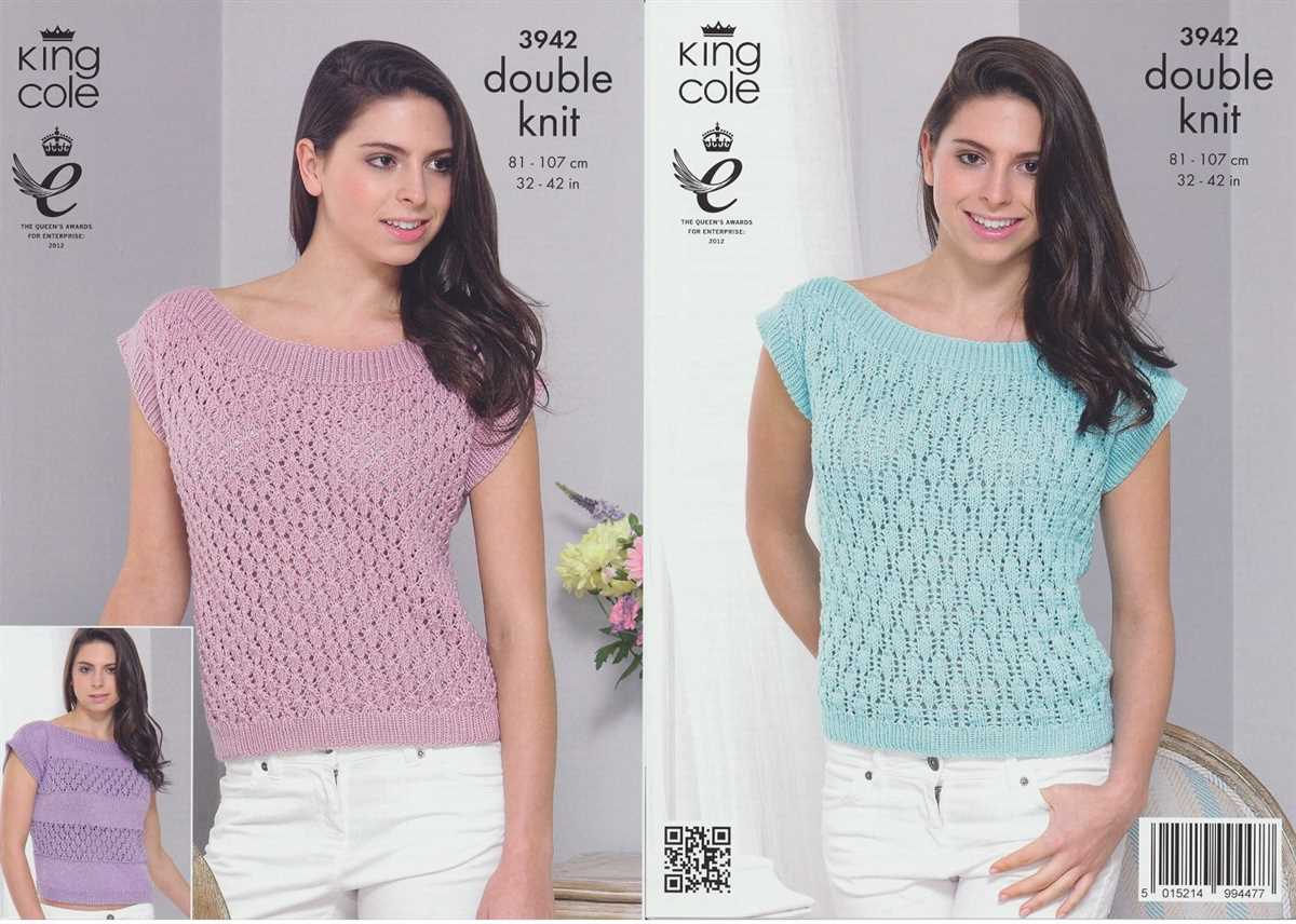 Free knitting pattern for ladies top