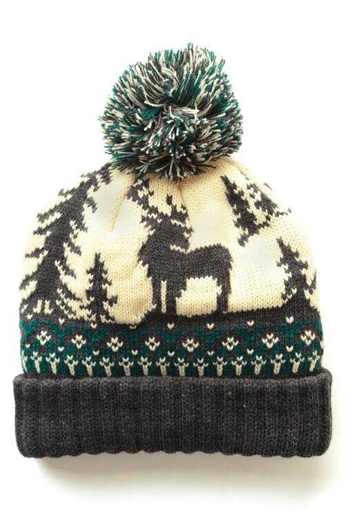 Knit deer hat pattern
