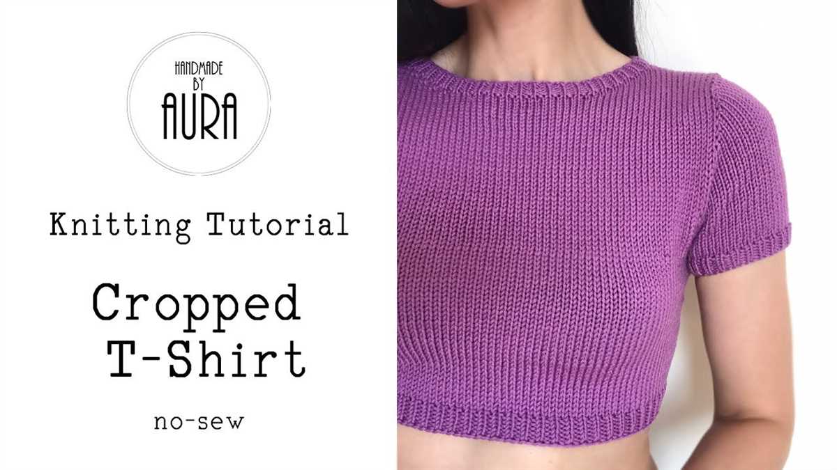 Knitted t-shirt pattern