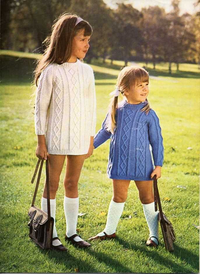 Aran dress knitting pattern
