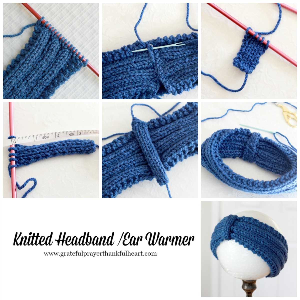 Knitted ear warmer pattern free