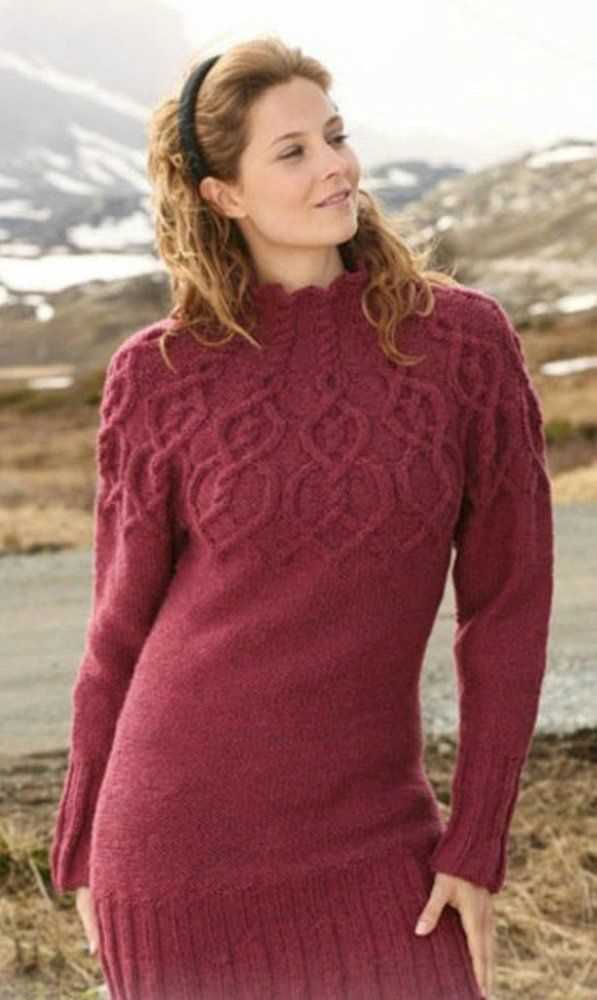 Aran dress knitting pattern