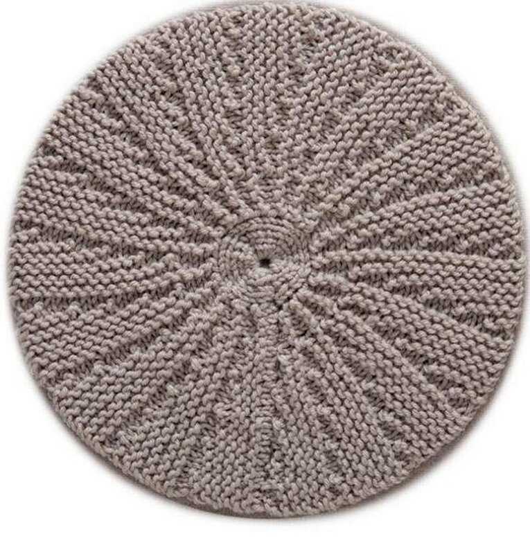 Knit circle pattern