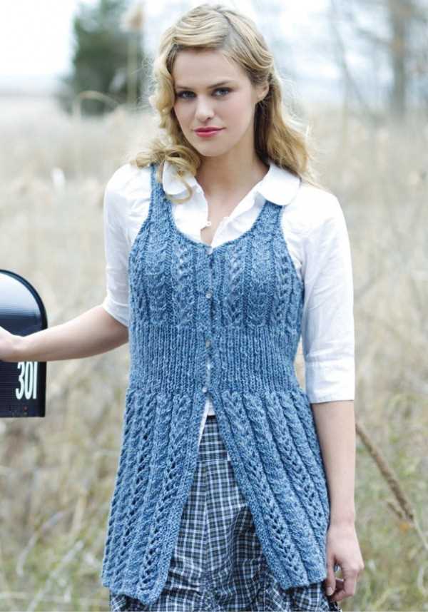 Pattern for ladies knitted vest