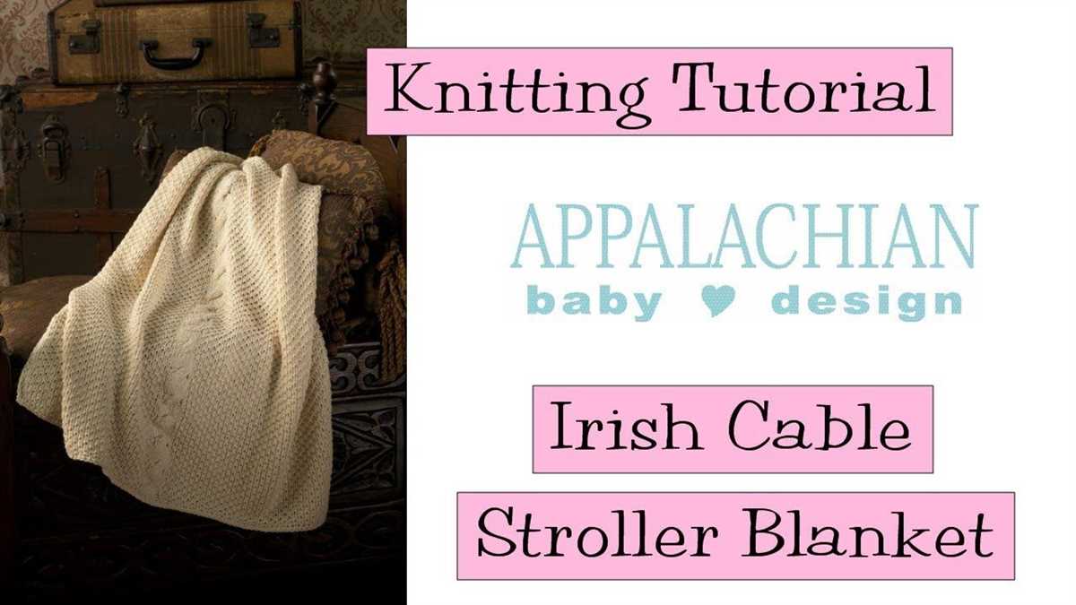 Stroller blanket knitting pattern