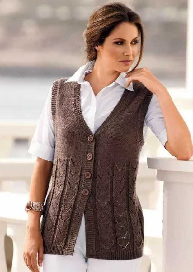 Free womens vest knitting patterns