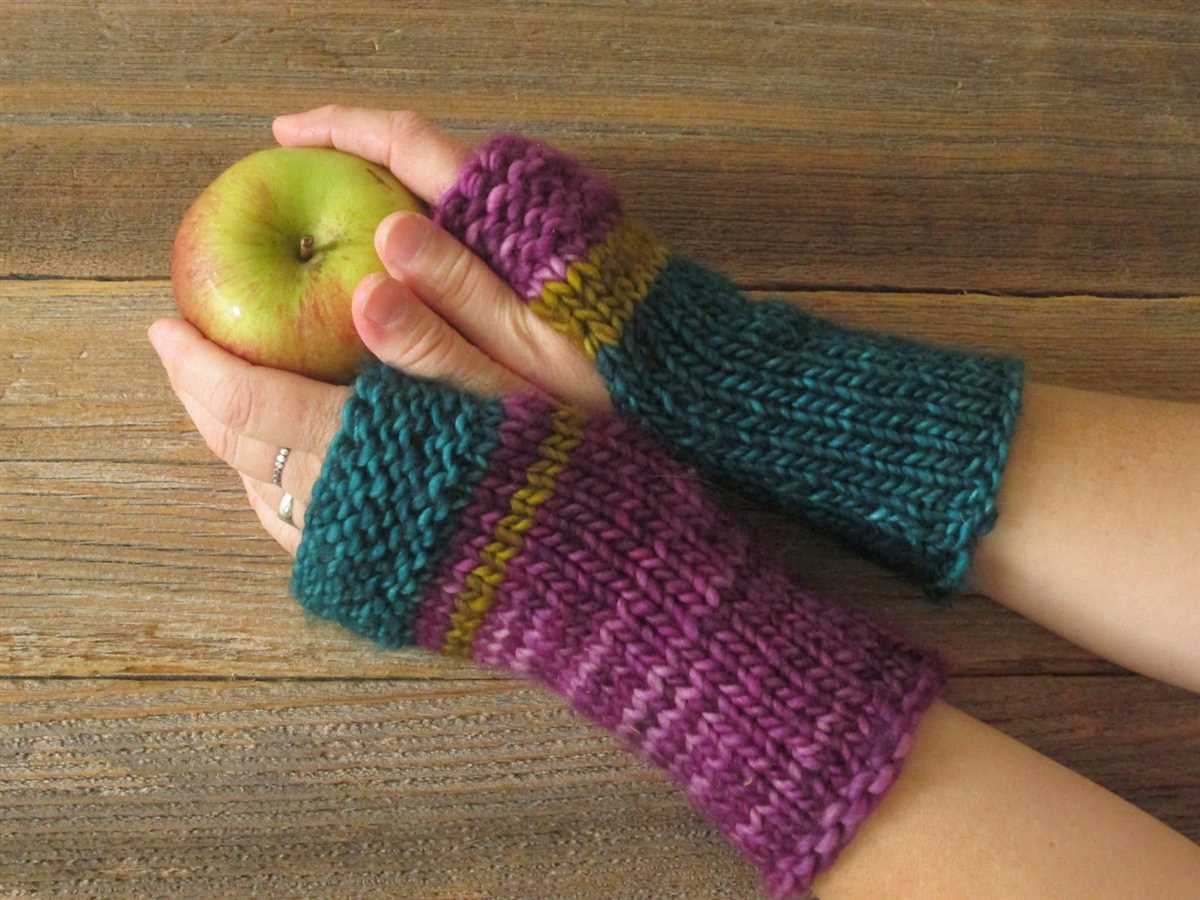 Knit arm warmers free pattern