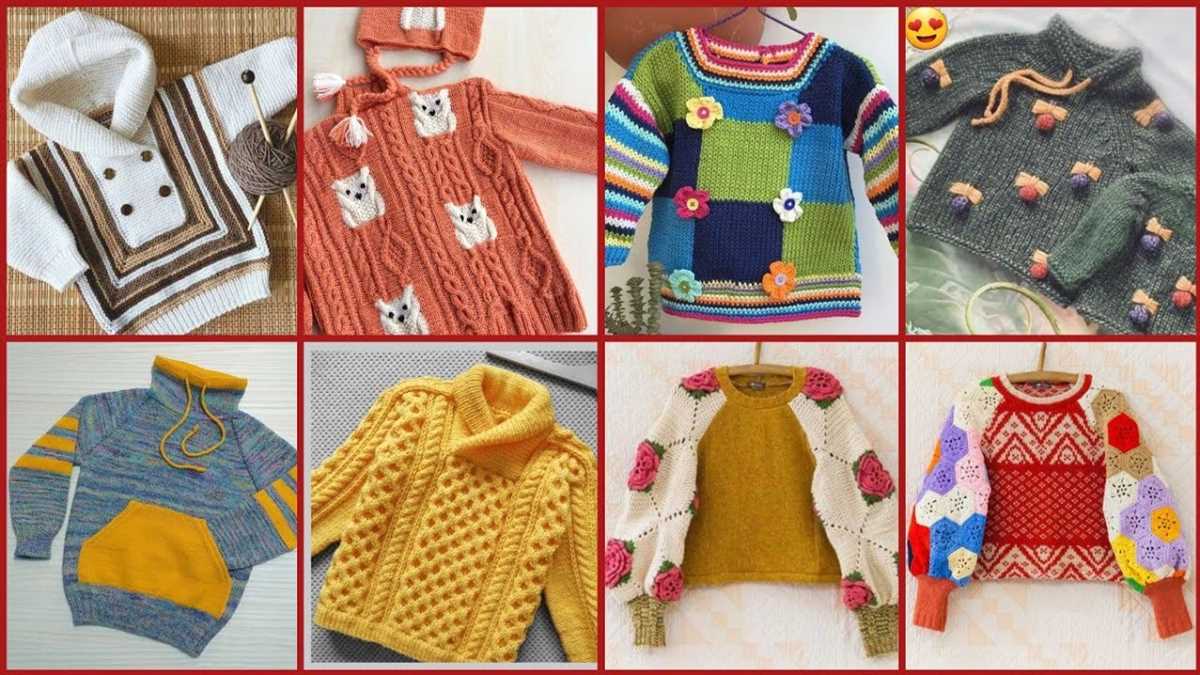 Crochet knit sweater pattern