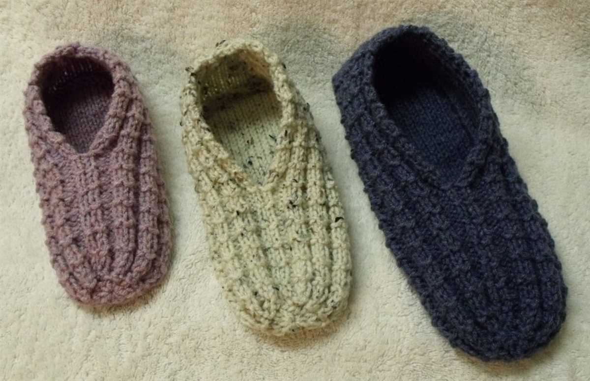 Free knit patterns for slippers