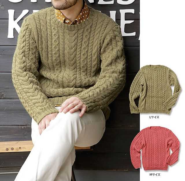 Mens aran sweater knitting patterns free