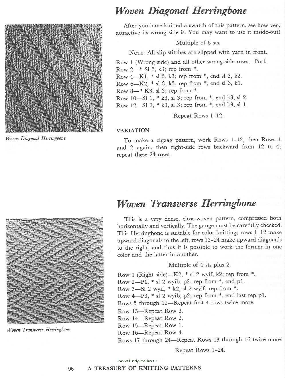 Herringbone knitting pattern free