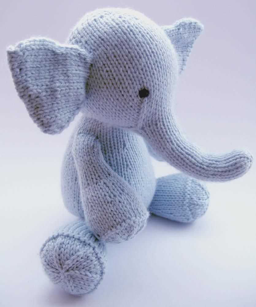Toy elephant knitting pattern