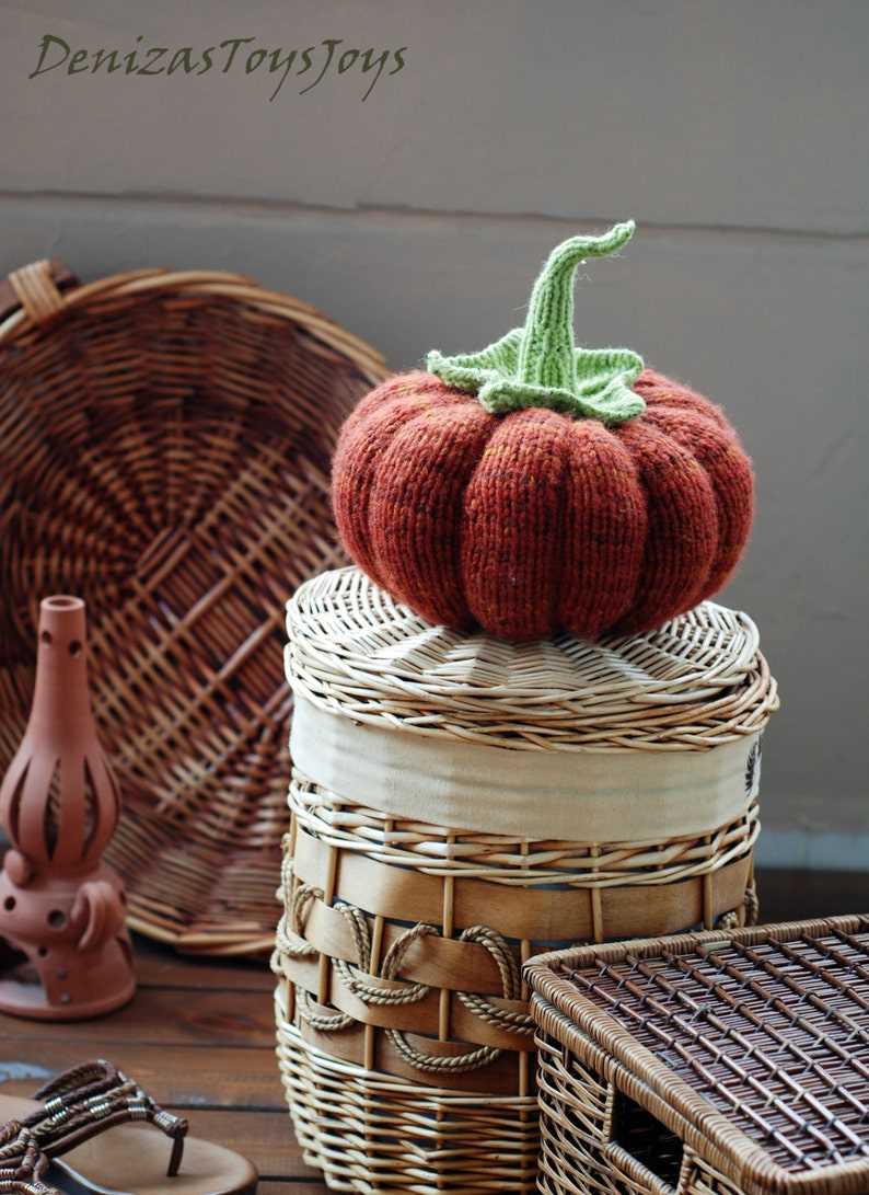 Free large pumpkin knitting pattern