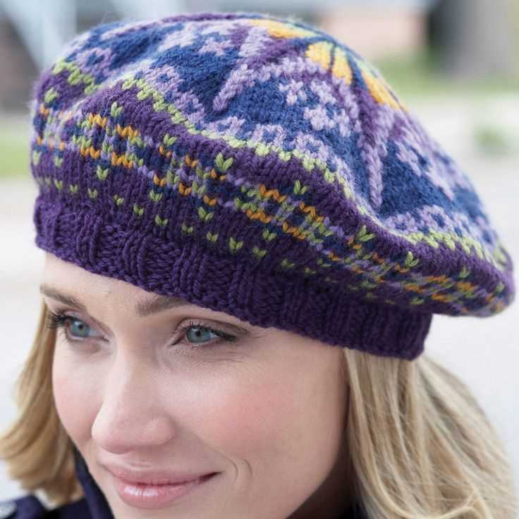Fair isle beret knitting pattern