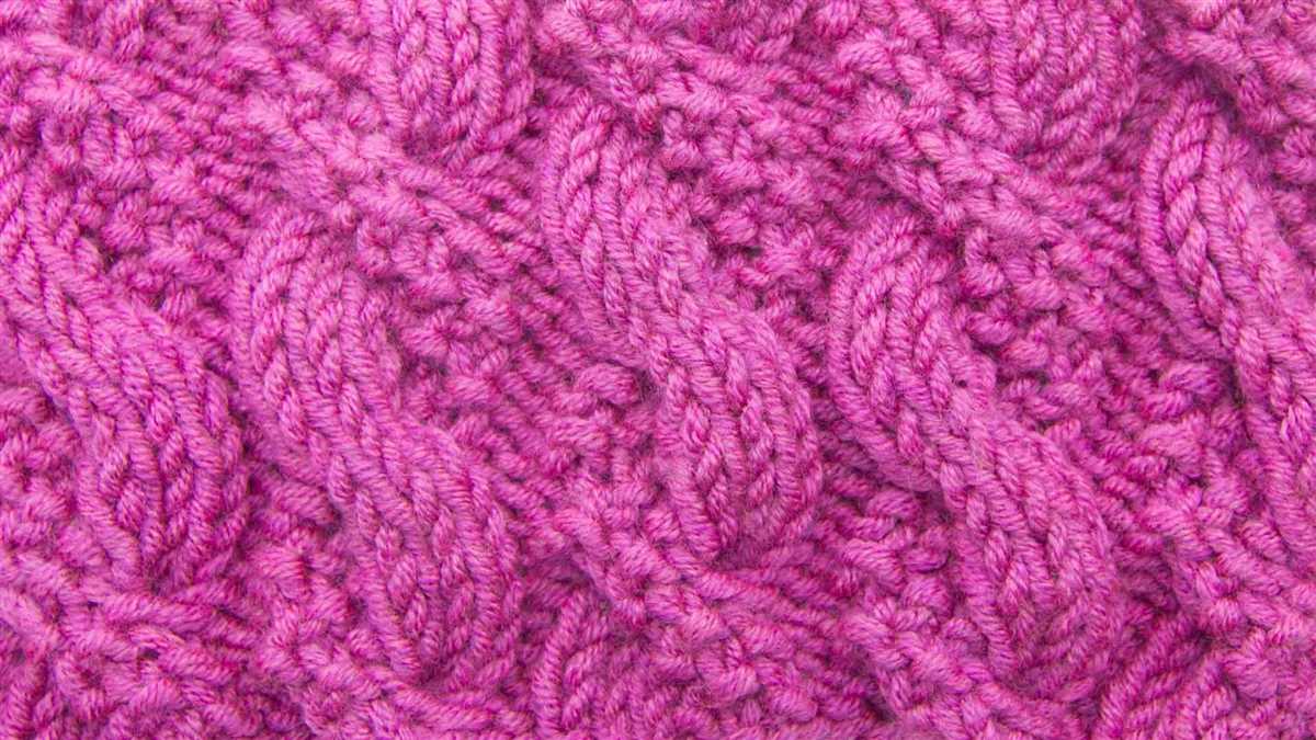 Bamboo knit stitch pattern