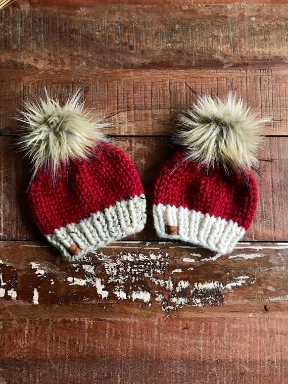 Chunky knit santa hat pattern