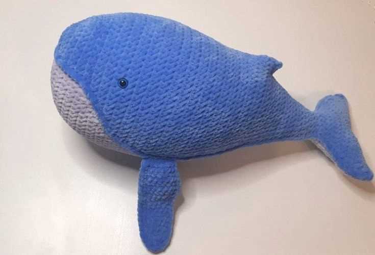 Knitted whale toy pattern