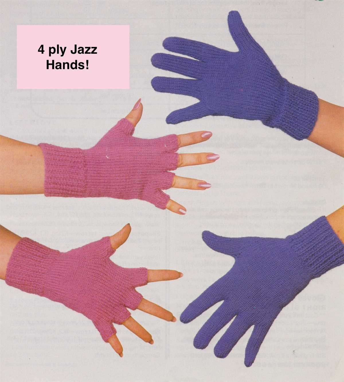 Lacy fingerless gloves knitting pattern