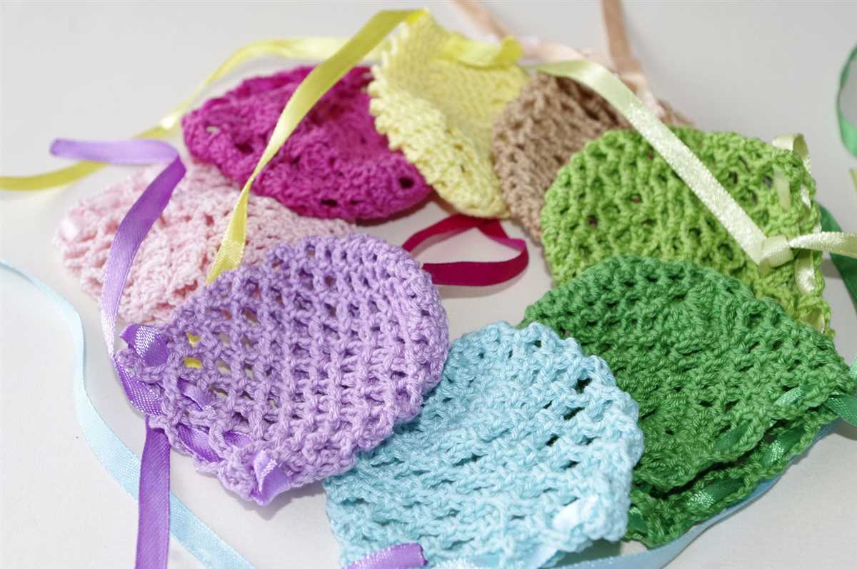 Easter egg dishcloth knitting pattern