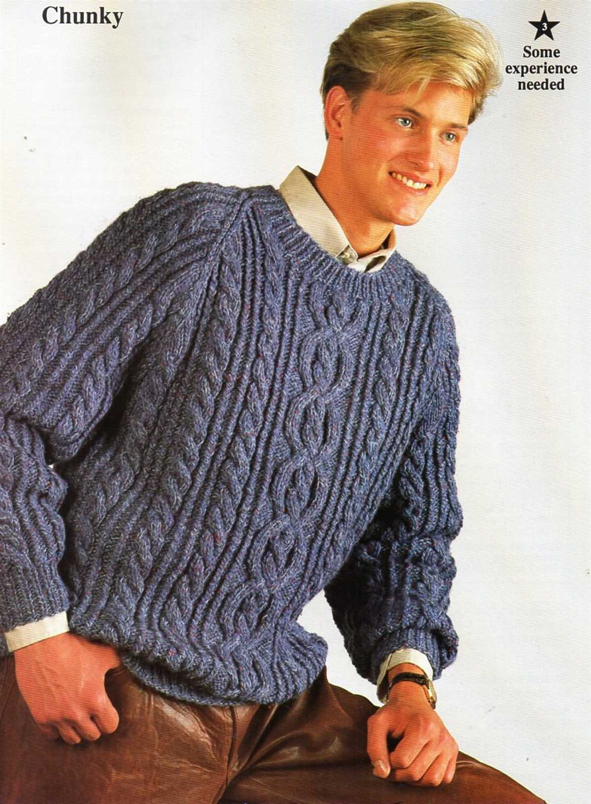 Mens aran jumper knitting patterns