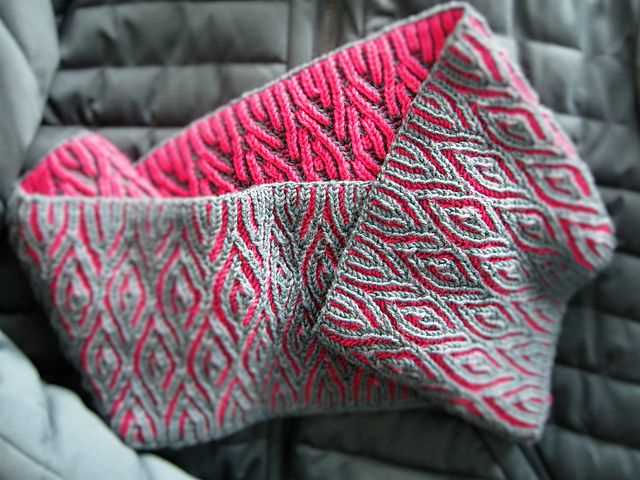 Candy cane scarf knit pattern