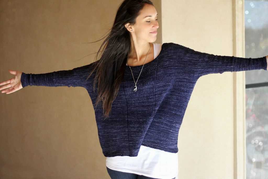 Boxy knit sweater pattern