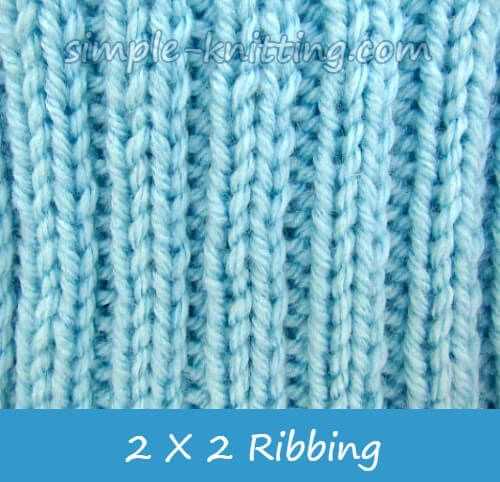 1x1 rib knit pattern