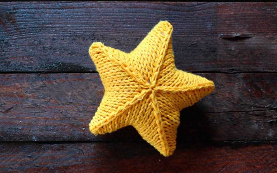 Knit stars pattern
