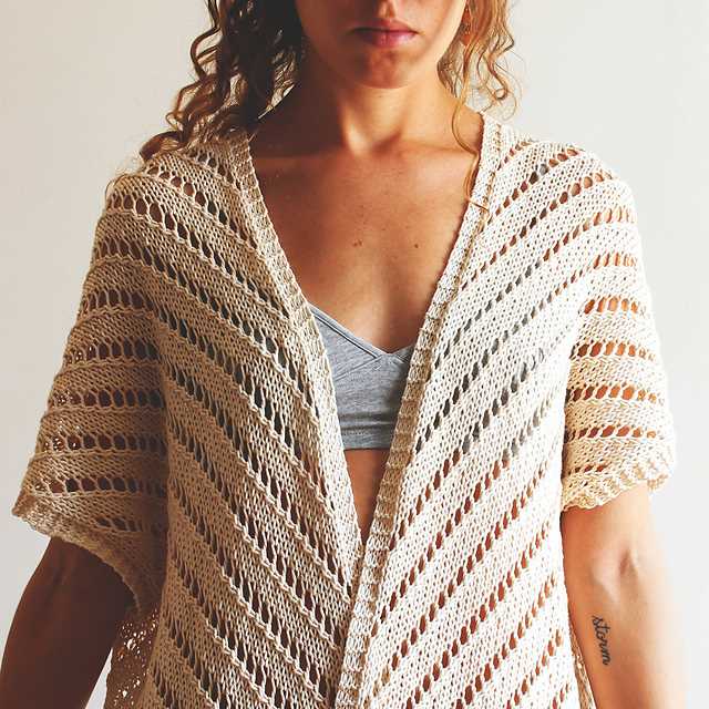 Knit kimono pattern