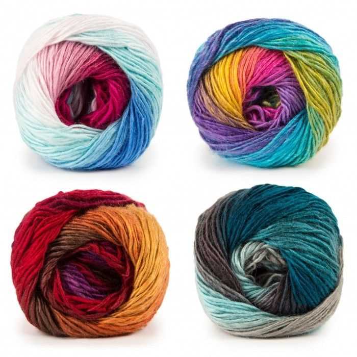 Knitting patterns for multicolored yarn