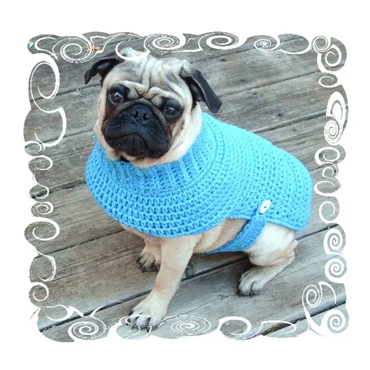 Pug sweater knitting pattern