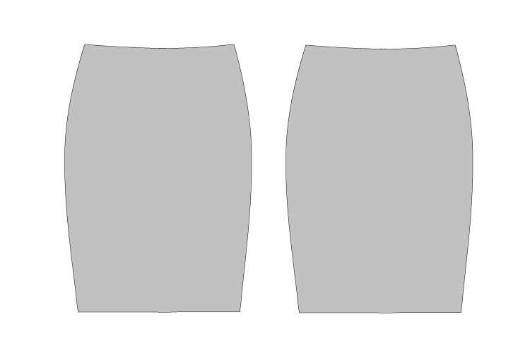 A line knit skirt pattern