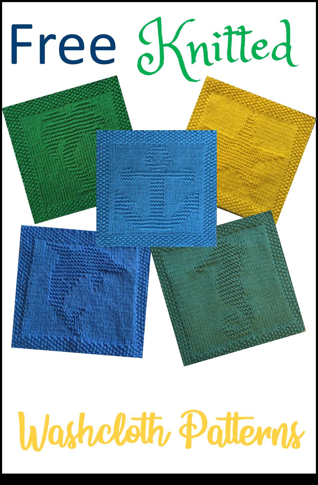Knit your own washcloths with this complimentary pattern! Free knitted washcloths pattern