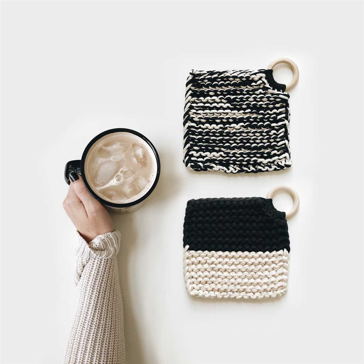 Knit coaster patterns