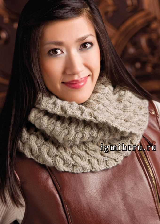 Cable cowl knitting pattern